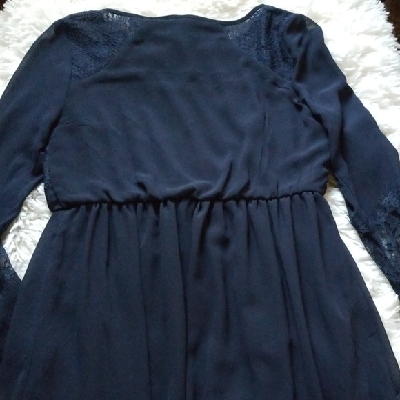 Women's Xhilaration Navy Dress with Lace &… - Picture 5 of 5